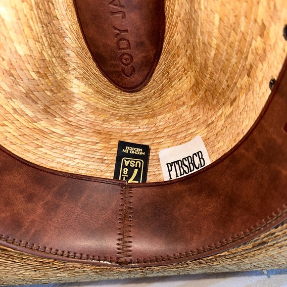 Cody James Men’s Ponderosa Straw Hat 7 1/8 - Picture 9 of 9